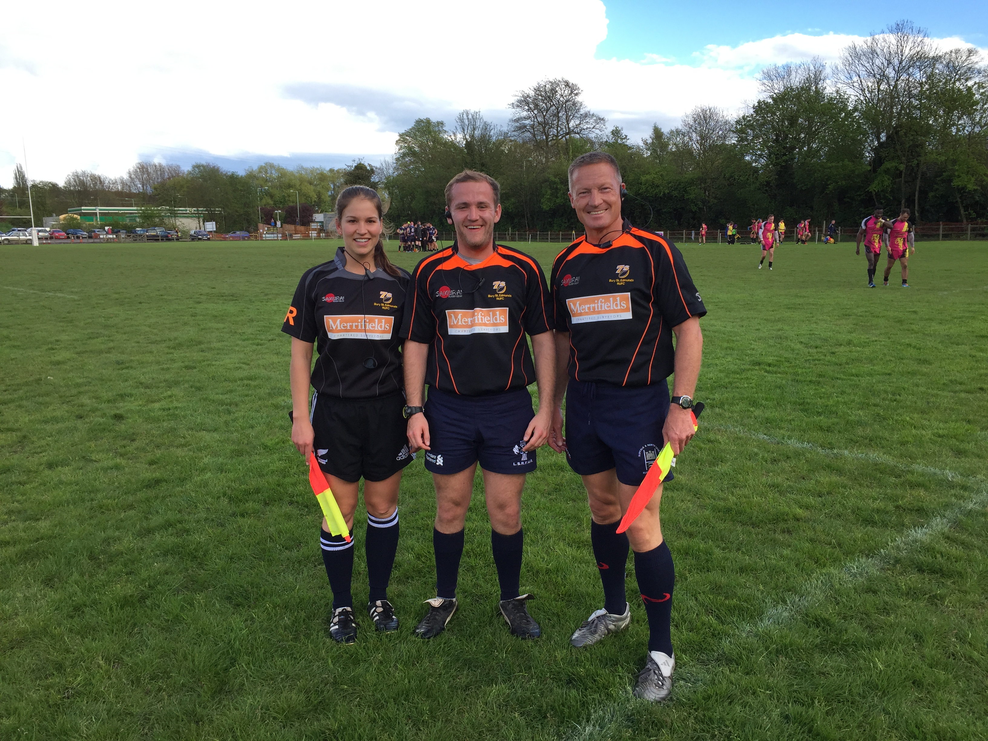 Merrifields sponsor referees at Bury 7s